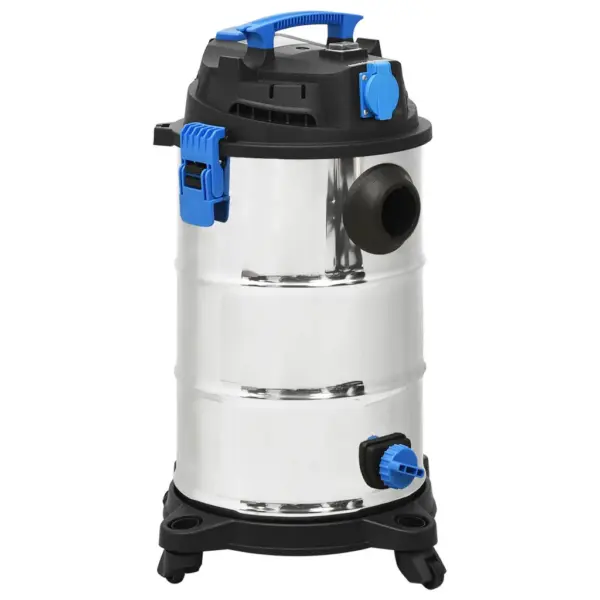 Märg- ja kuivtolmuimeja puhuriga, 1200 W, 30 l roostevabast terasest, hõbedane – 3