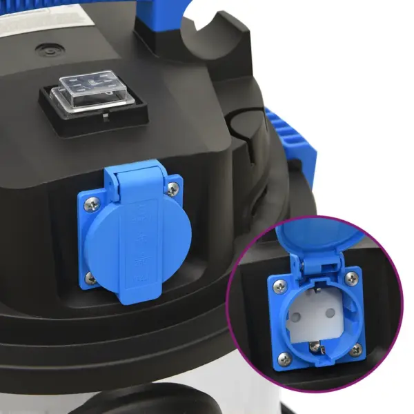 Märg- ja kuivtolmuimeja puhuriga, 1200 W, 30 l roostevabast terasest, hõbedane – 6