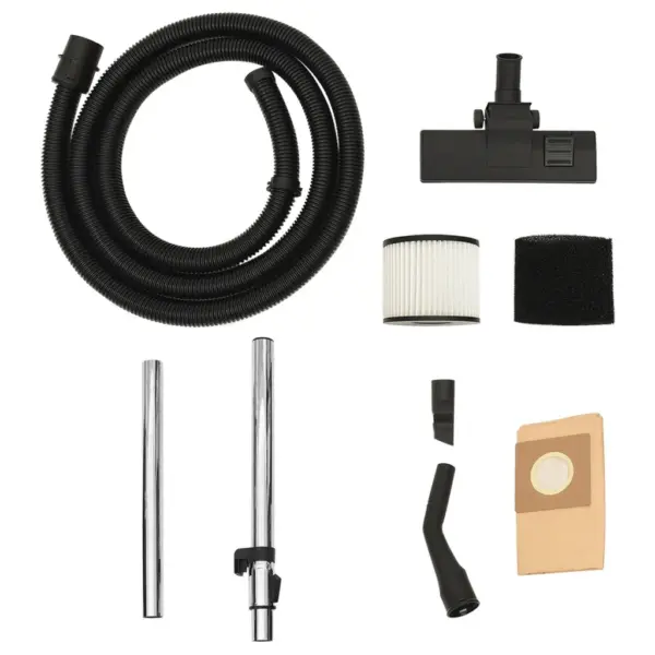 Märg- ja kuivtolmuimeja puhuriga, 1200 W, 30 l roostevabast terasest, hõbedane – 10