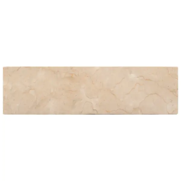 Marmorist vannitoa valamu, 45 x 30 x 12 cm, kõrgläikega kreemjas – 6