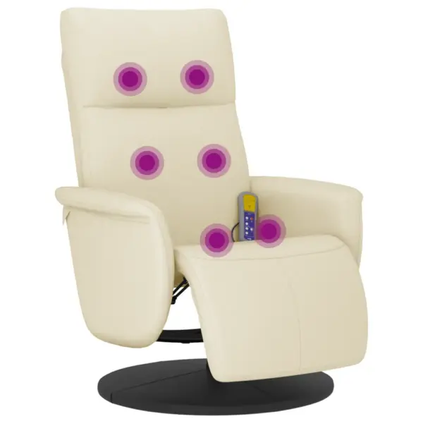 Vibratsioonmassaažiga lamav massaažitool jalatoega, 6 punkti, 360° pöörlev, kreemjas kunstnahk – 7