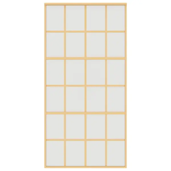Matt ESG-klaasist liuguks kuldse alumiiniumraamiga, 102,5 x 205 cm - 4