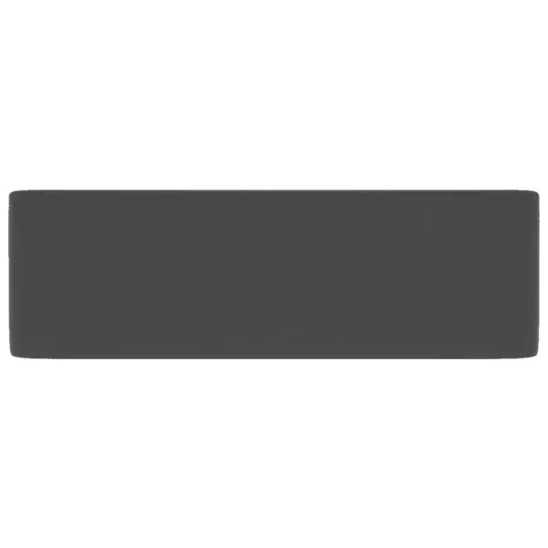 Ristkülikukujuline keraamiline valamu, matt tumehall, 41 x 30 x 12 cm, kapi peale – 4