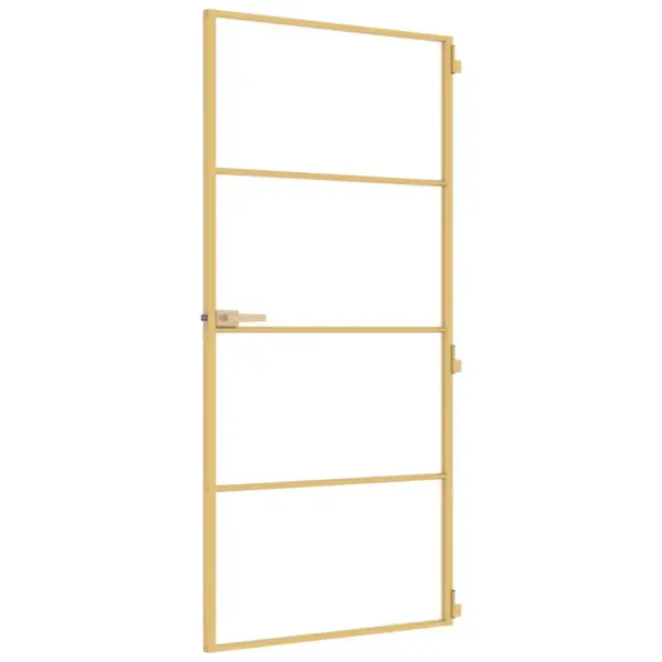 Mattklaasist siseuks kuldse õhukese alumiiniumraamiga, 93 x 201,5 cm – 5