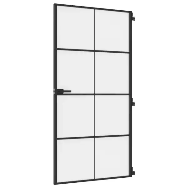 Mattklaasist siseuks õhukese musta alumiiniumraamiga, 102,5 x 201,5 cm – 2