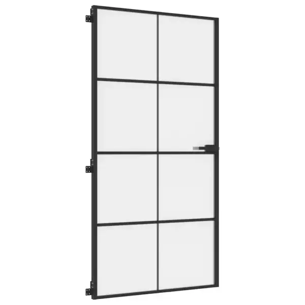 Mattklaasist siseuks õhukese musta alumiiniumraamiga, 102,5 x 201,5 cm – 5