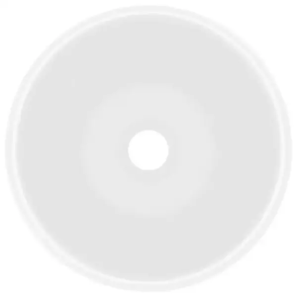 Ümar mattvalge keraamiline kapipealne valamu, 40 x 15 cm – 4