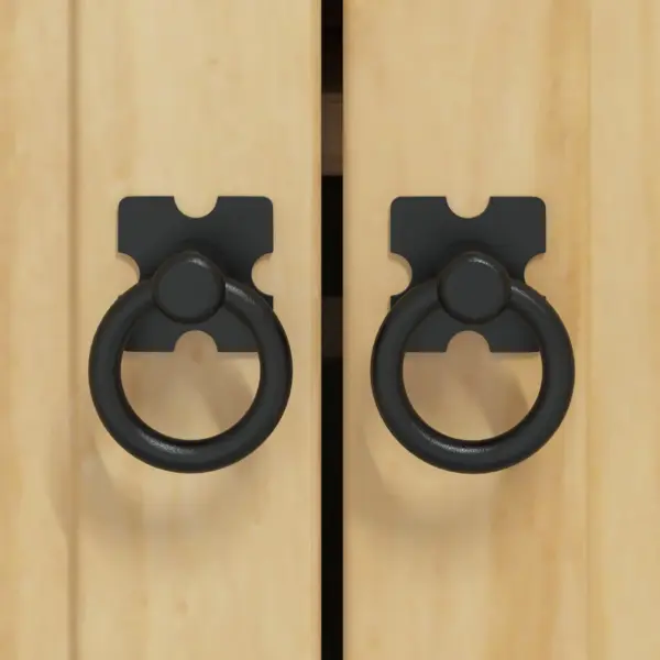 Meepruun täismännipuidust kapp riiuliga, 2 uksega, 80 x 46 x 81,5 cm – 10