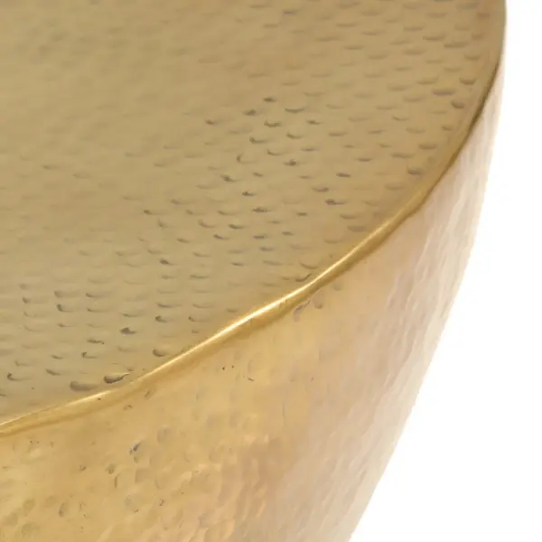 Kausikujuline kohvilaud sepistatud alumiiniumist, messinguvärvi, 70 x 30 cm – 8