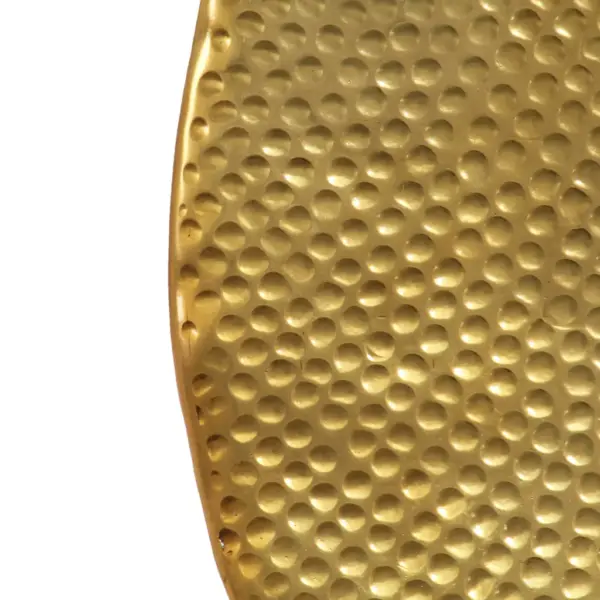 Kausikujuline kohvilaud sepistatud alumiiniumist, messinguvärvi, 70 x 30 cm – 10