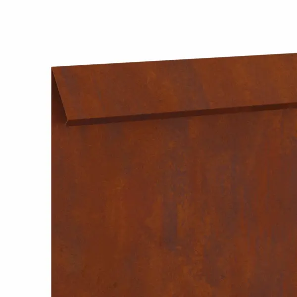 Metallist peenraäärised aiale, 16 tk, roostepruun teras, 50 x 3,5 x 25 cm – 9