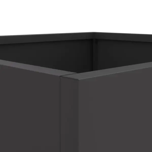 Metallist taimekast mustast külmvaltsitud terasest, 32 x 30 x 29 cm – 9