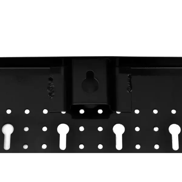 Metallist tööriistahoidja perfoplaatide komplekt, must, 3 paneeli, 60 x 120 cm, 18 topeltkonksu – 3