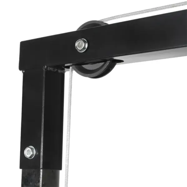 Mitmefunktsionaalne jõusaaliseade raskusketastega 40 kg, must, 110 x 121 x 190 cm – 6