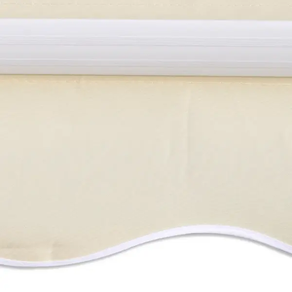 Mootoriga kokkupandav terrassimarkiis, 400 cm, kreemjasvalge – 2