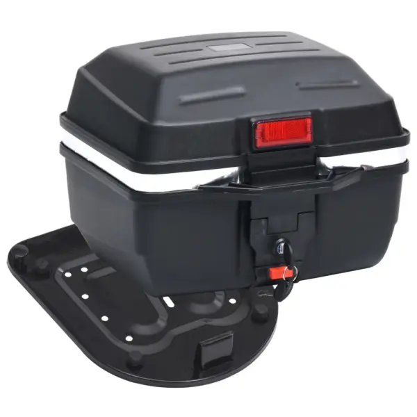 Mootorratta tagakohver 24 l ühele kiivrile, must, veekindel – 6