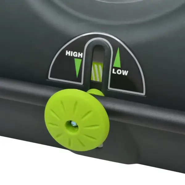 Murukoguja käsitsi lükatav, 103 l kogumiskott, must ja roheline, tööala laius 55 cm – 5