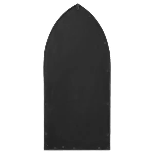 Dekoratiivne seinapeegel musta rauast raamiga, 70 x 30 cm – 4