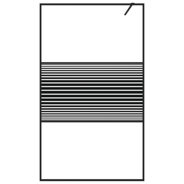 Must dušisein triibulise ESG-klaasiga, 115 x 195 cm – 3