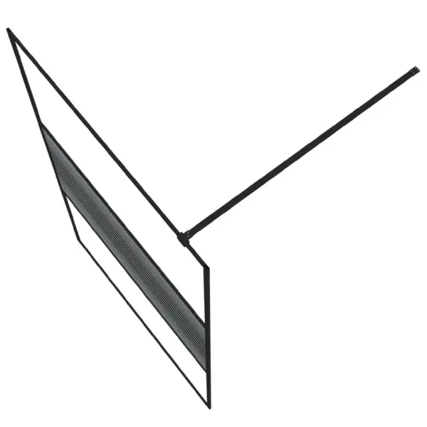 Must dušisein triibulise ESG-klaasiga, 115 x 195 cm – 5