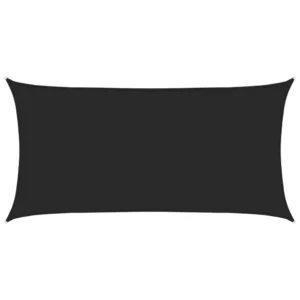 Must HDPE päikesepuri 2 x 4 m, ristkülik, 160 g/m²