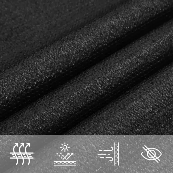 Must HDPE päikesepuri 2 x 4 m, ristkülik, 160 g/m² – 7