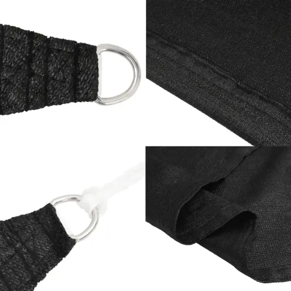 Ristkülikukujuline päikesepuri 160 g/m², must HDPE, 2,5 x 4 m – 6