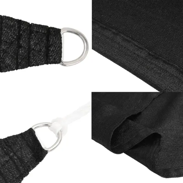 Ristkülikukujuline HDPE päikesepuri, must, 3 x 4 m, 160 g/m² – 6