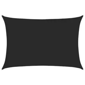 160 g/m² HDPE päikesepuri, must, ristkülikukujuline, 5 x 7 m