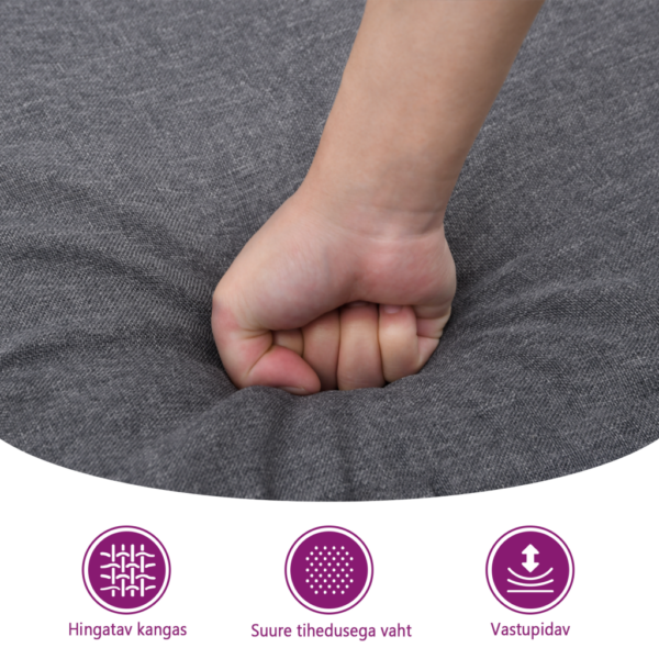 Must kangast jalapink vahtpolstriga, 60 x 50 x 41 cm – 8