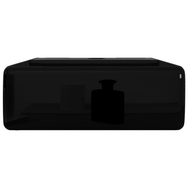 Kandiline must keraamiline vannitoavalamu kraaniauguga, 38 x 30 cm – 5