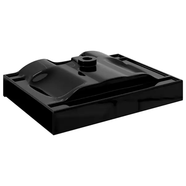 Keraamiline vannitoavalamu kraaniauguga, must, 60 x 46 cm – 4