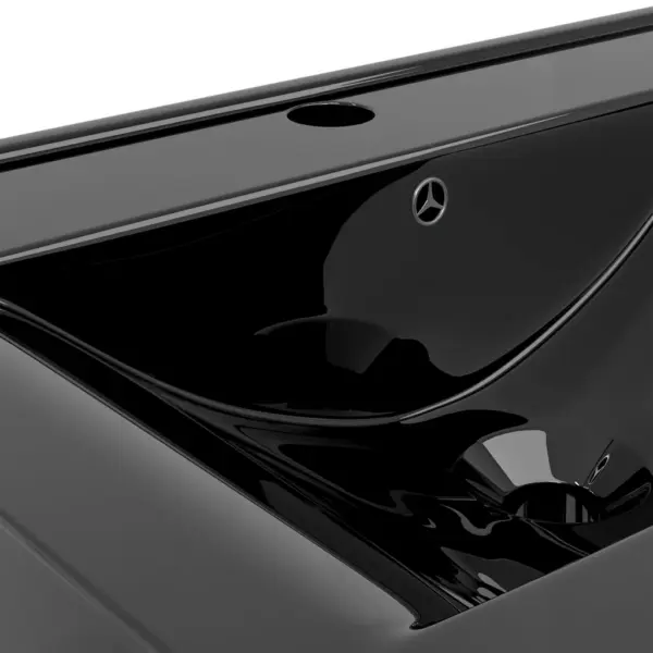 Keraamiline vannitoavalamu kraaniauguga, must, 60 x 46 cm – 8