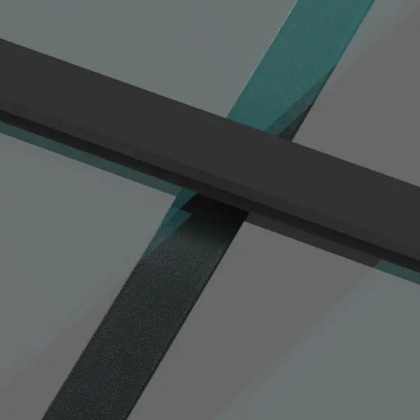 Liuguks tumedast karastatud klaasist ja musta alumiiniumraamiga, 90 x 205 cm – 6