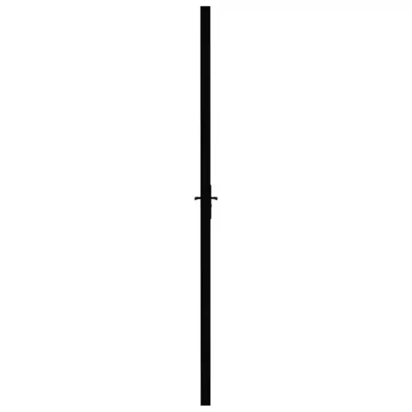 Siseuks karastatud klaasiga ja alumiiniumraamiga, vertikaalse dekoratiivjoonega, must, 83 x 201,5 cm – 4