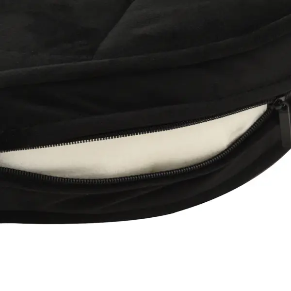 Must koertediivan väikestele koertele ja kassidele, plüüs ja kunstnahk, 48 x 48 x 32 cm – 8