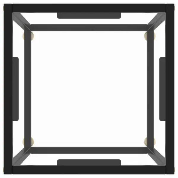 Kohvilaud musta terasraami ja karastatud klaasplaadiga, 40 x 40 x 50 cm – 3