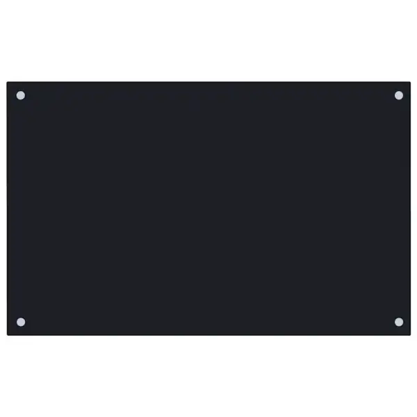 Köögi pritsmekaitse, must 6 mm karastatud klaas, 80 x 50 cm – 2