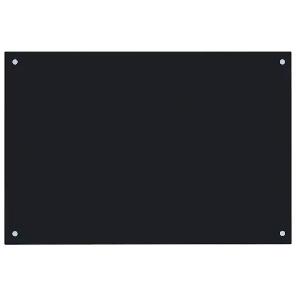 Karastatud klaasist köögi pritsmekaitse, must, 90 x 60 cm, 6 mm – 2