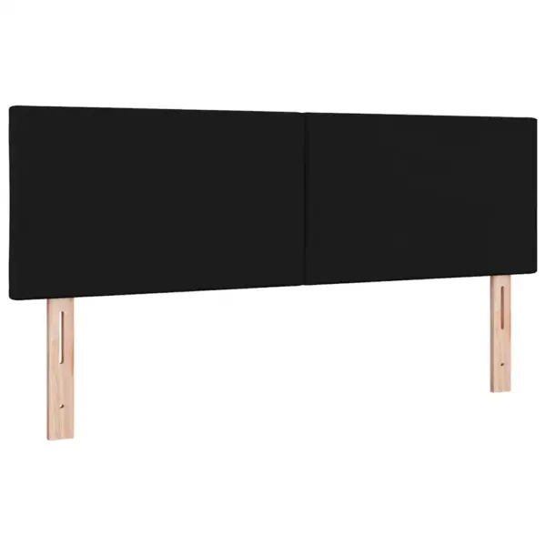 Polsterdatud voodi peats mustast kunstnahast, 160 cm, reguleeritava kõrgusega - 4
