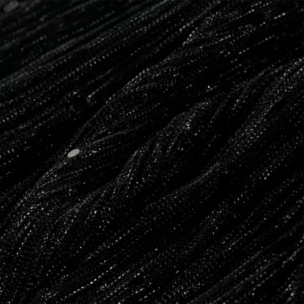 Pikkade varrukatega laste kleit litrite ja tülliga, must, suurus 104 (3–4 a) – 6