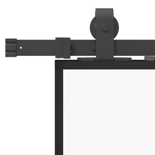 Must karastatud klaasist lükanduks riistvara komplektiga, 102,5 x 205 cm – 7