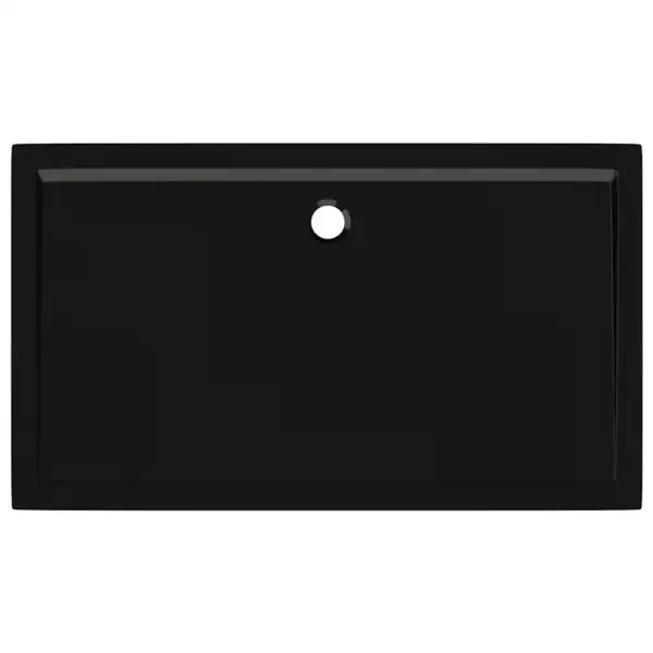 Ristkülikukujuline madala lävega ABS dušialus, must, 70 x 120 cm – 6