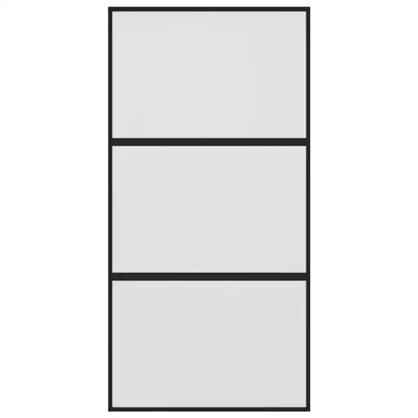 Mattklaasiga liuguks musta alumiiniumraamiga, 102,5 x 205 cm – 4