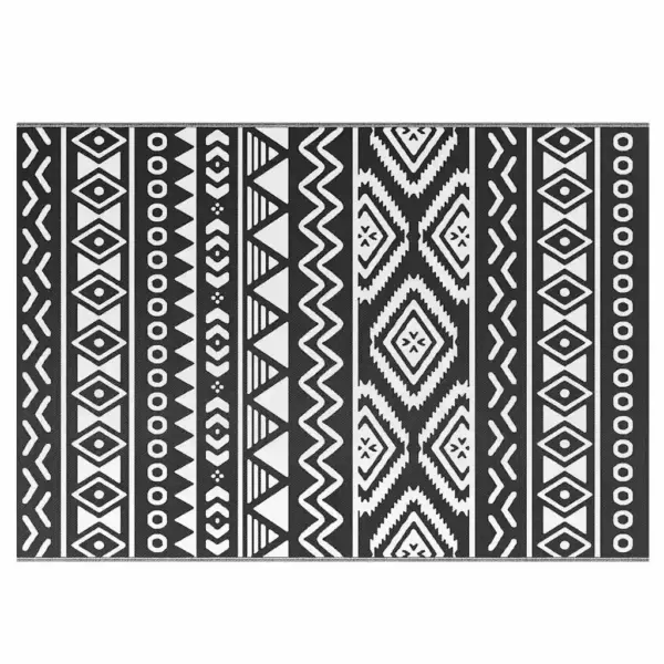 Must jacquard mustriga õuevaip ARAKIL, polüpropüleen, 160 x 230 cm – 2