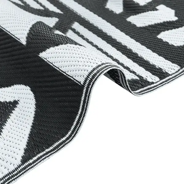 Must jacquard mustriga õuevaip ARAKIL, polüpropüleen, 160 x 230 cm – 4