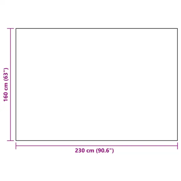 Must jacquard mustriga õuevaip ARAKIL, polüpropüleen, 160 x 230 cm – 7