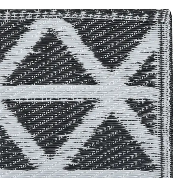 Must õuevaip ARAKIL jacquard-mustriga, polüpropüleen, 190 x 290 cm – 4