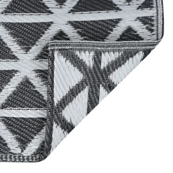 Must õuevaip ARAKIL jacquard-mustriga, polüpropüleen, 190 x 290 cm – 6