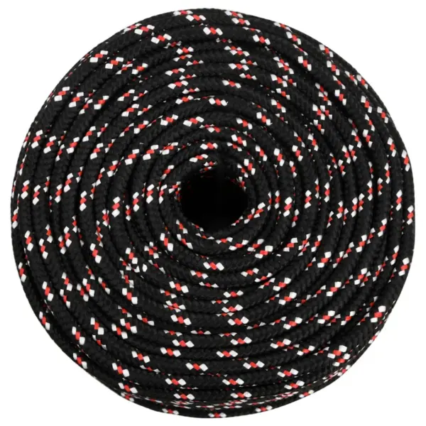 Must polüpropüleenist paadiköis, punutud, 8 mm, 25 m – 3